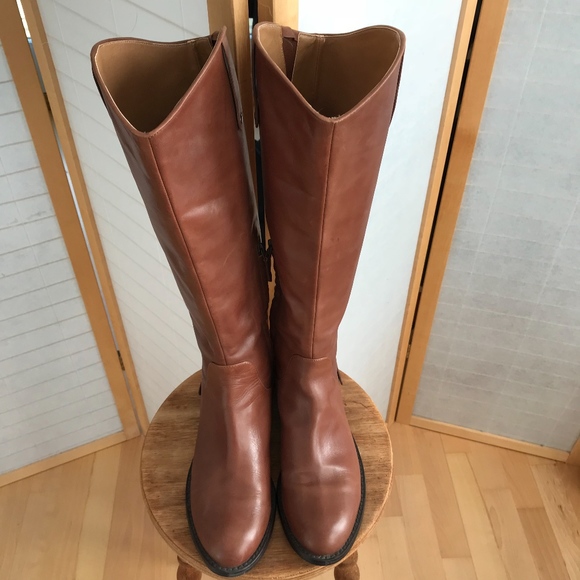 halogen leather boots